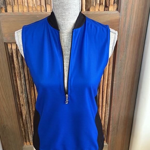 Biemme Sport Women Cycling Sleeveless Jersey, Size Medium, 3/4 Front Zipper - Picture 5 of 9